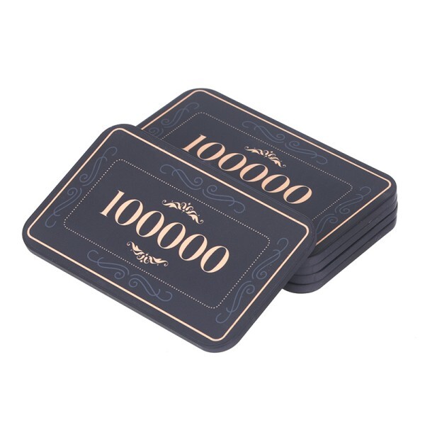 [오늘출발] 10Pcs 라운드/사각형 세라믹 칩 카지노 클럽 하우스 도박 토큰 텍사스 홀덤 블랙 잭 게임 엔터테인먼트 액