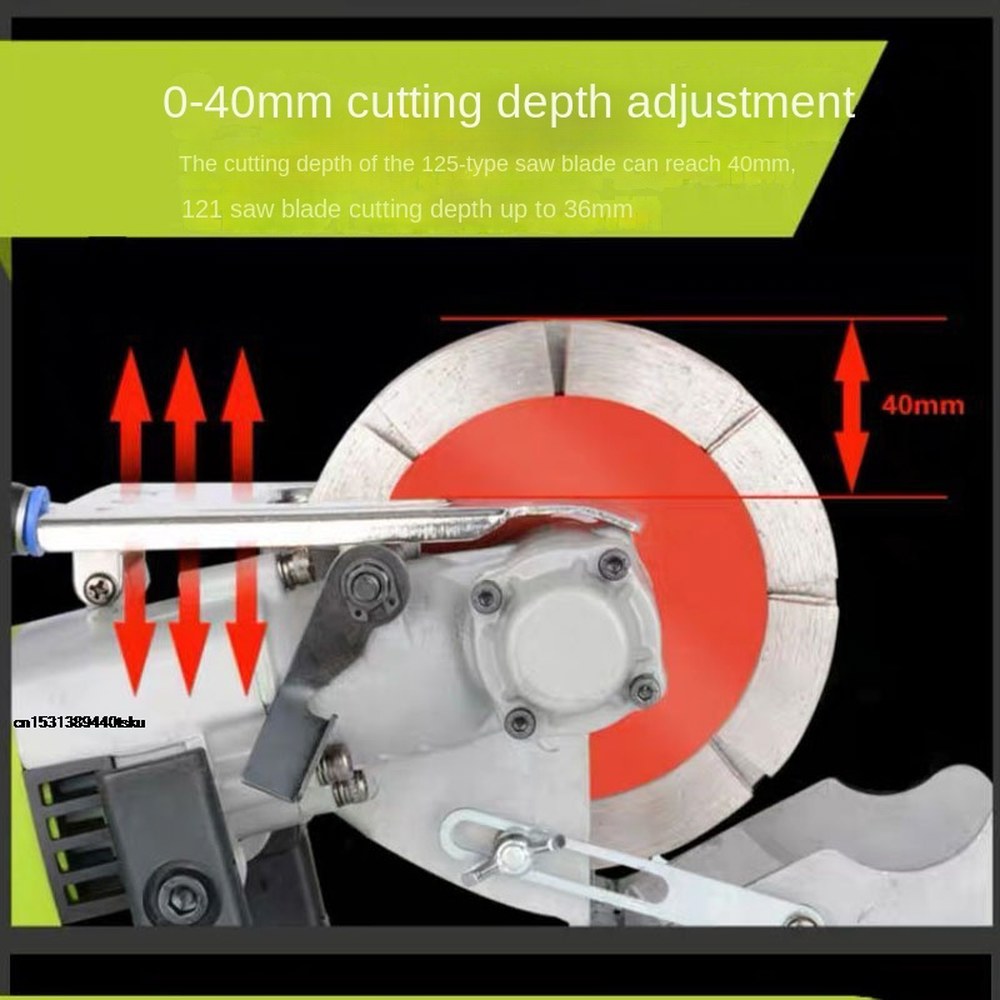 프로모션 4000W 고전력 먼지가 없는 전기 벽 슬롯 머신 콘크리트 절단 원형 톱 2025