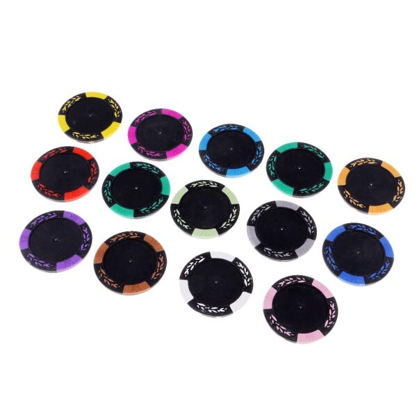 [오늘출발] 포커 칩 클레이 멀티 컬러 실제 세트 카지노 (액면가 표시) 게임 파티용