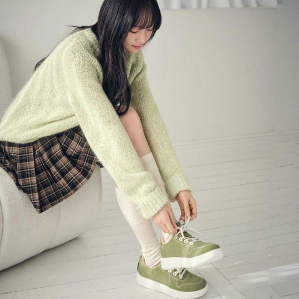 르무통 메이트 발 편한 메리노울 운동화 올리브그린