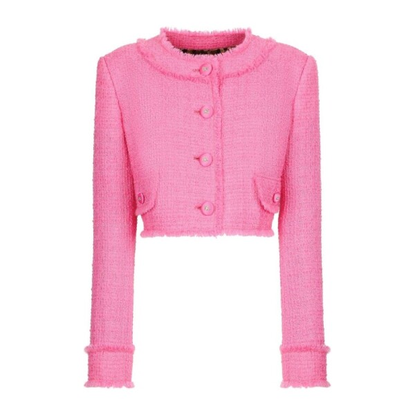 돌체앤가바나 돌체앤가바나 퓨샤 트위드 블레이저 F26X8TFMMHN F0758