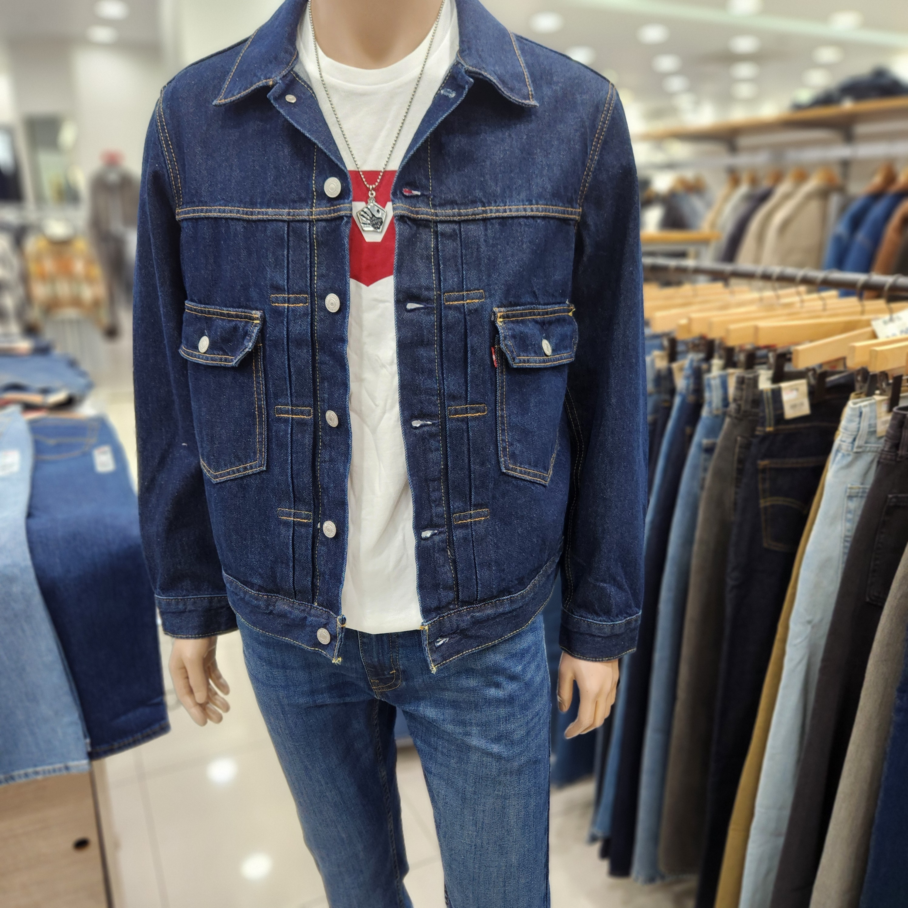 리바이스 모다아울렛리바이스 남성 트러커 데님 자켓 A7632-0000   DJ