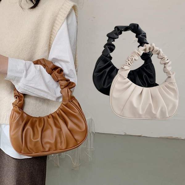 여성 HQJ147N5 셔링 핸들 토트백 데일리 스타일