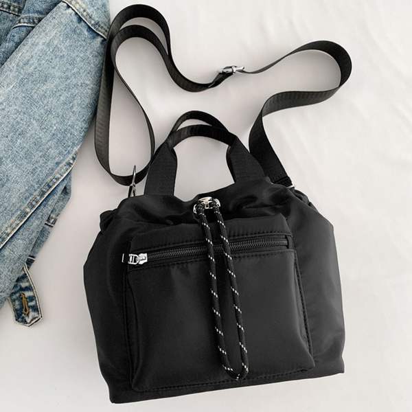 여성 UOQ528V2 데일리 크로스 백 여자 휴대폰 여행 가방 블랙