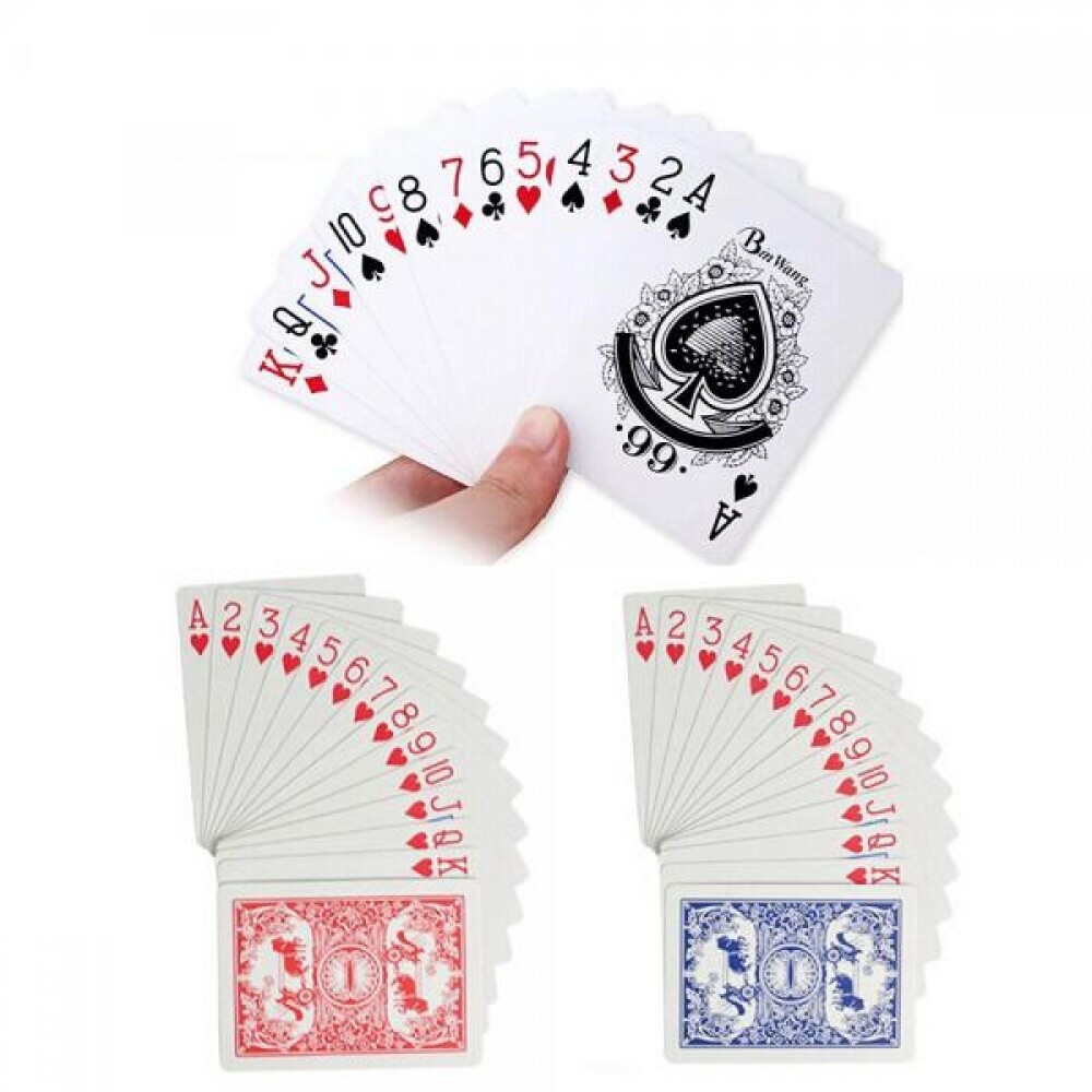 [오늘출발] 종이 코팅 트럼프 카드 일반 놀이용 오락용 게임 용품 플라스틱 엠보싱 보드 야외용 실내용 성인용 가족