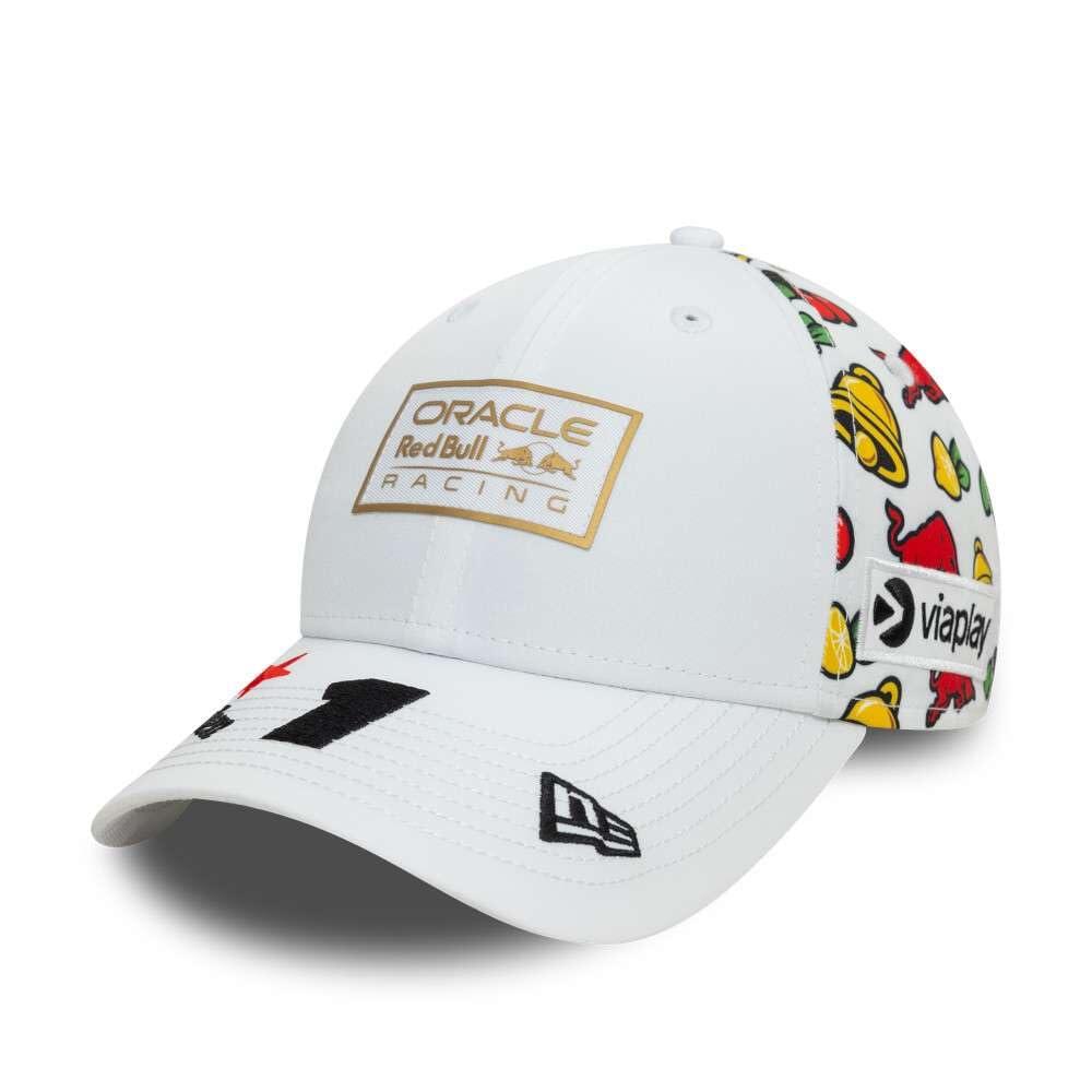 New Era 9Forty Cap - 레드 Bull F1 라스베이거스 맥스 베르스타펜 프리 사이즈 화이트 원 화이트. 12217