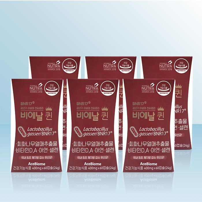 비에날씬 비에날퀸 400mg x 60캡슐 x 6개 / iuy