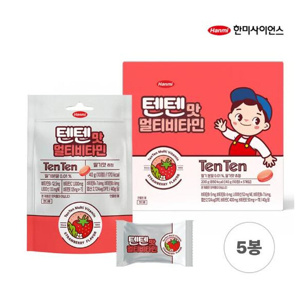 한미 한미 텐텐맛 멀티비타민 1박스 (4g x 10정 x 5봉)