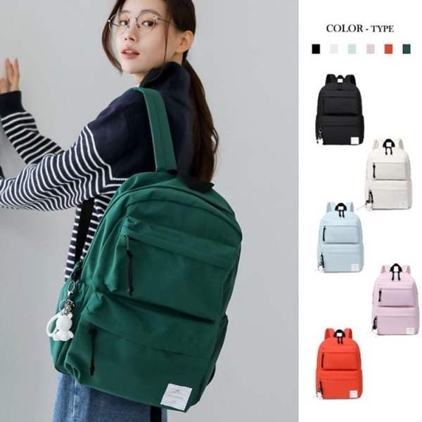 포올 UVZ286X7 투포켓 데일리 학생백팩 FA893