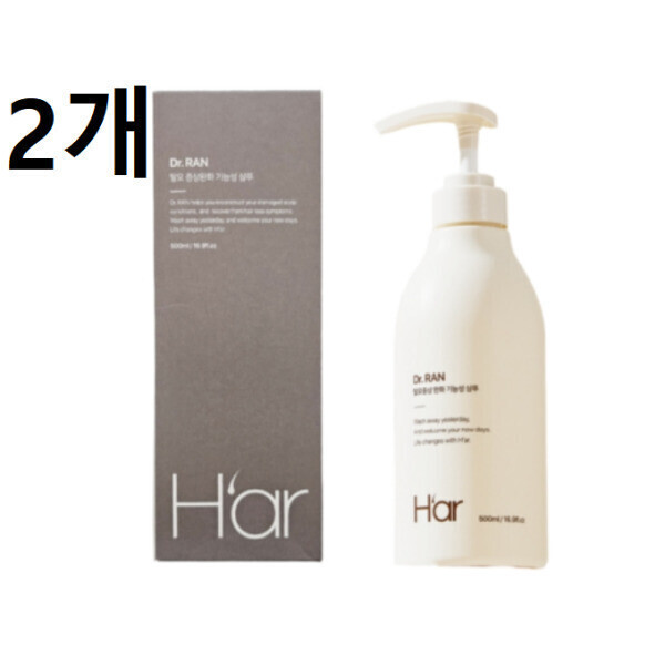 [아이리스브라이트]닥터란 닥터란  탈모증상완화 샴푸 블랙 계란 유래 단백질 2개