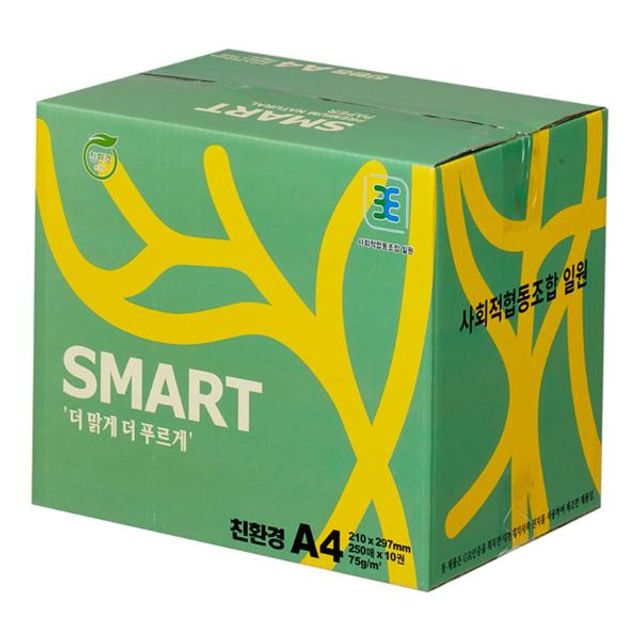 [오늘출발] A4 복사용지 75g 2500매 / 재생 용지 사무용지 친환경 복사 인쇄 종이 박스 사무실 재생지 인쇄용 대량