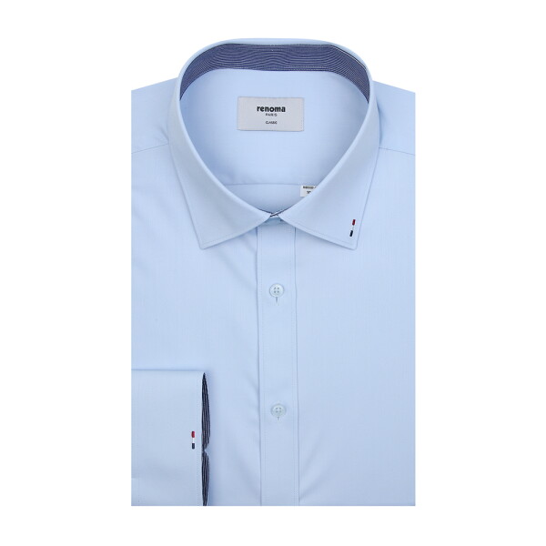 레노마 옴므 _셔츠 남성 뱀부폴리스판 카라소매포인트자수셔츠RQSSG0010BUIN
