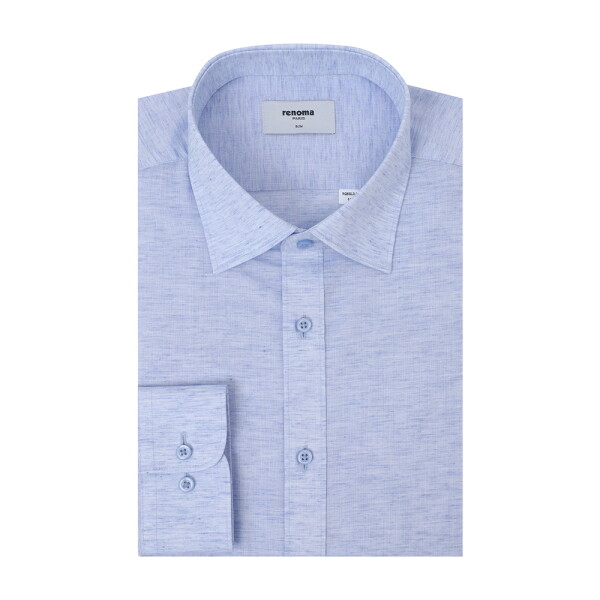 레노마 셔츠 남성 린넨면혼방솔리드슬림셔츠RQSSL0109BUIN