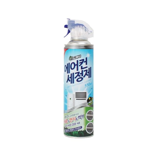 [오늘출발] 에어컨 세정제 330ml / 필터 청소 스프레이 송풍구 클리너 가정용 차량용 자동차 히터 에바 크리너 냄새