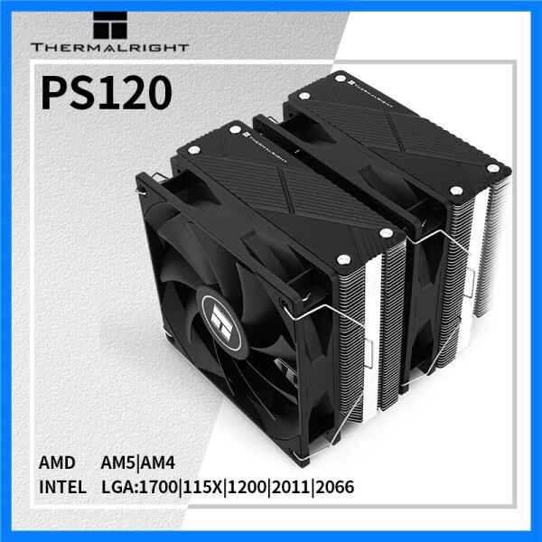 Thermalright CPU 쿨러 듀얼 타워 더블 팬 PC 방열판 인텔 1700 115X 2011 2066 AM4 용 PS120 7 히트