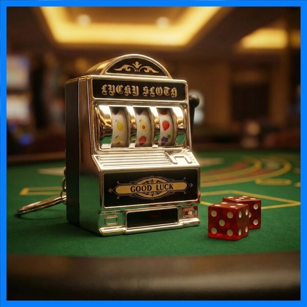 과일 슬롯머신 열쇠고리 행운의 부적 잭팟 미니 카지노 펜던트 가방 장식품 어린이 및 성인용 기념품