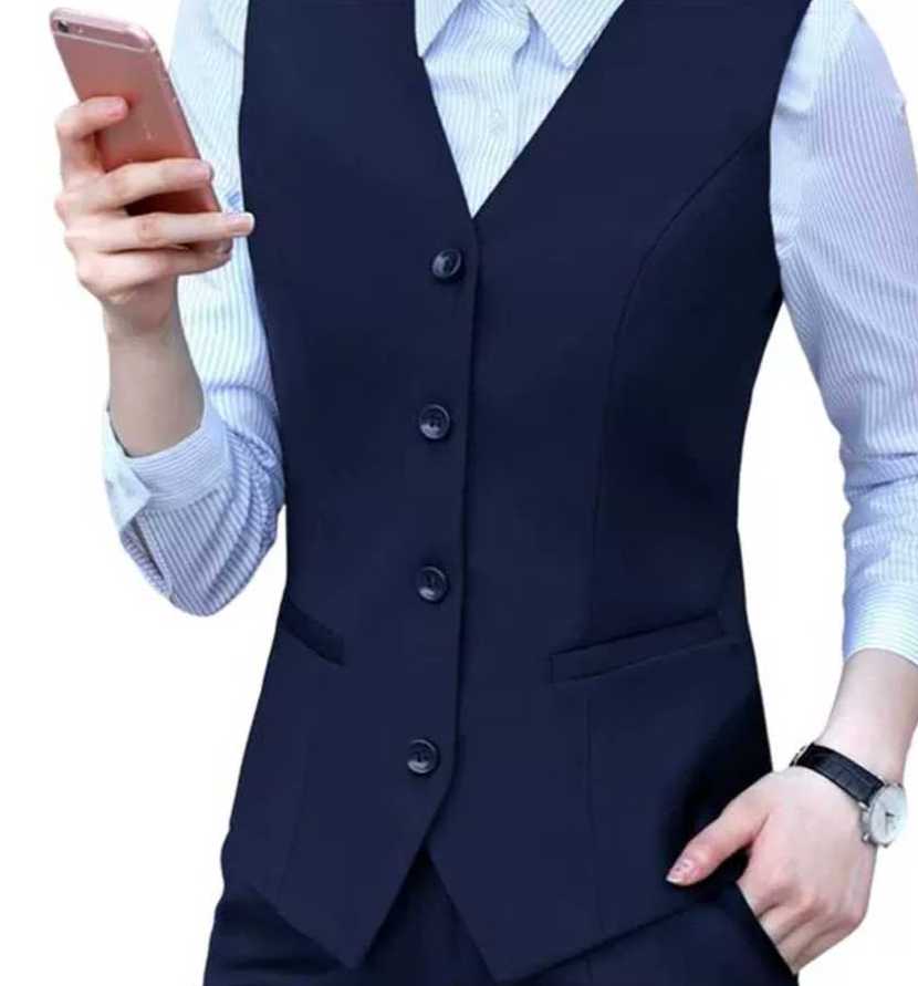 레스토랑 서빙복 유니폼 검정색 S 조끼 베스트 캐셔 카지노 호텔 정장조끼 직원