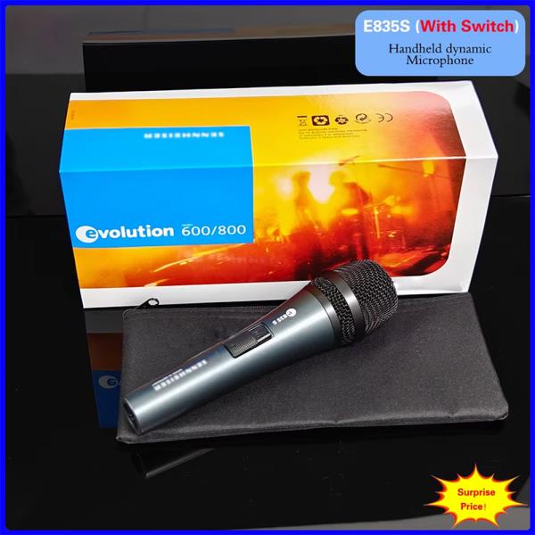 [오늘출발] 뉴에볼루션 800 시리즈 E835S 홈 레코딩 다이나믹 보컬 유선 마이크 (라이브 스트리밍 노래방 or 소셜 오디