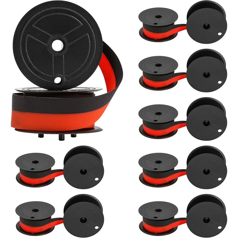 [오늘출발] Victor 7010 CASIO RB-02 DR120TM 140TM 270TM CS-2612 GR24와 호환되는 계산기 리본 8개 블랙/레드 776798