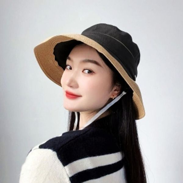 차콜 082YVO41 벙거지 벨루아 여성용 버킷 햇 사파리자