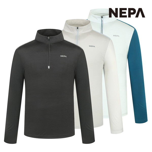 네파 (현대Hmall)네파 남성 여름 프레쉬 블럭 긴팔 집업티셔츠 7J35403