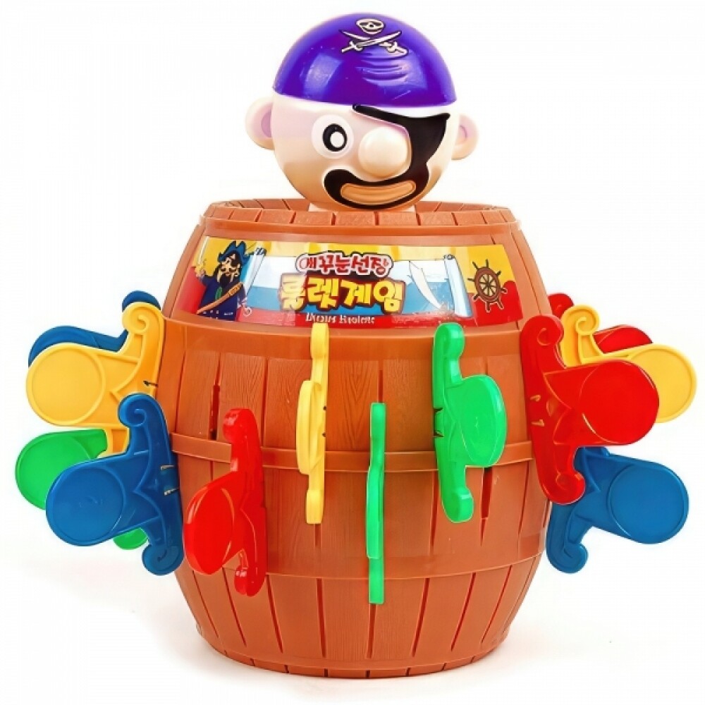 [오늘출발] 복불복 해적 룰렛 술게임 해적통 선장 벌칙 게임 s 카지노 가족놀이 추첨기