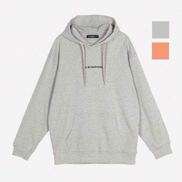 뱅뱅 공용 백프린트 레터링 후드티(NTJ106)