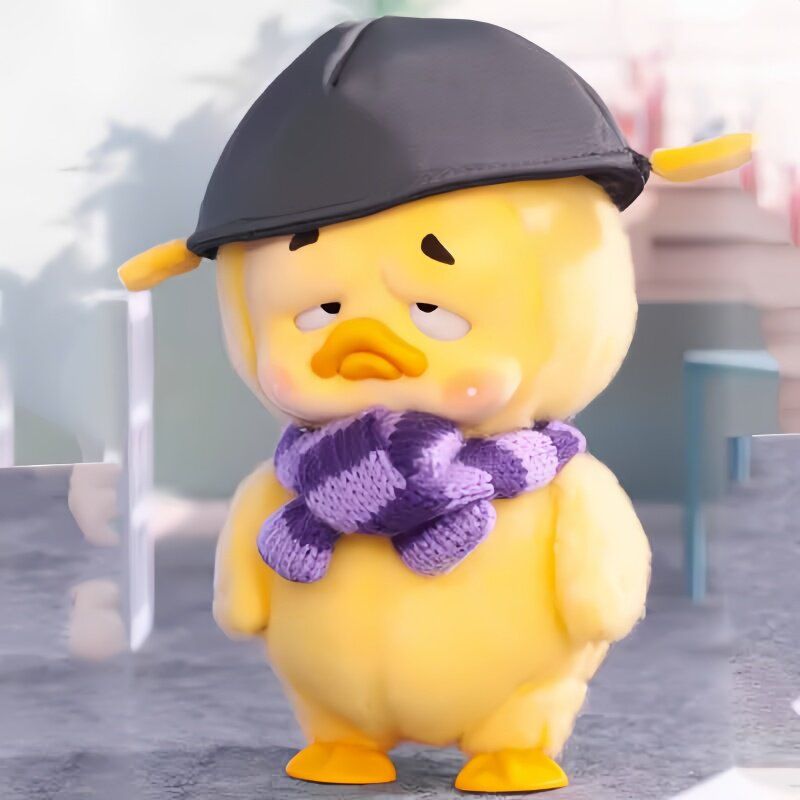 짜증오리 인형 랜덤박스 전시리즈 동물 업셋덕 Upsetduck 행운을 빌어 출근하는 피규어 9