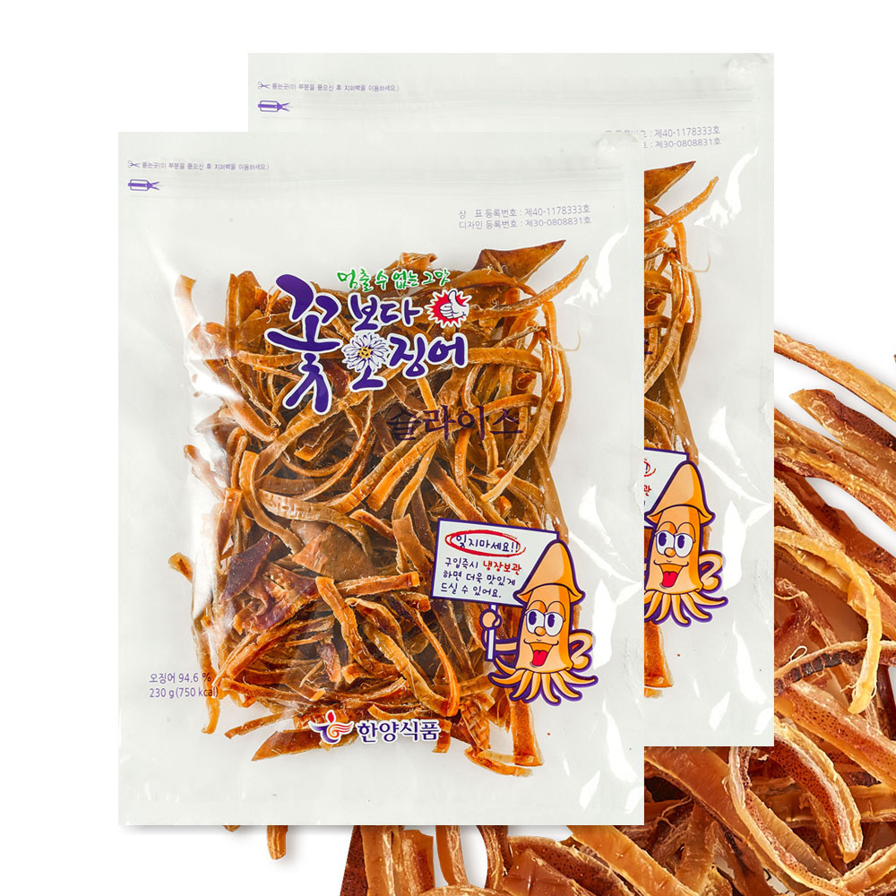 [오늘출발] 한양식품 꽃보다오징어 슬라이스 230g + 230g