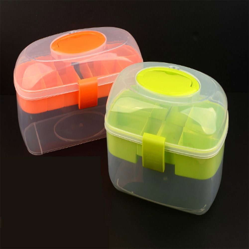 [오늘출발] 김조팸 투명 2단 공구함 연장공구함 가정용구급함 낚시용품 다용도공구함