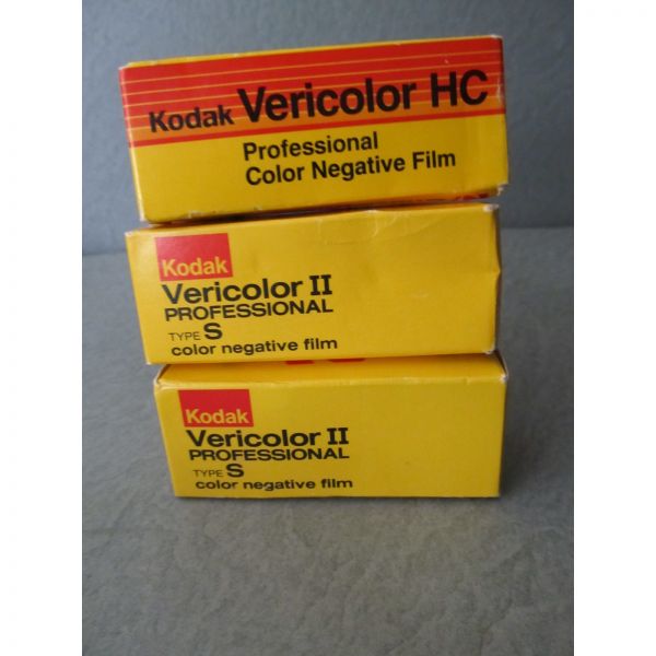 [오늘출발] 코닥 베리컬러 II  HC VPS 120 컬러 네거티브 필름 3롤 세트 유효기간 만료일 2개(1981년) 1990년