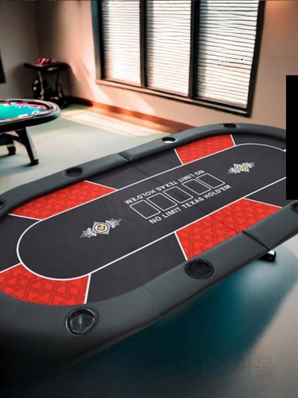 대형 포커테이블 다이 카드룸 대회용 토너먼트 바둑판 카지노 철제 보드게임