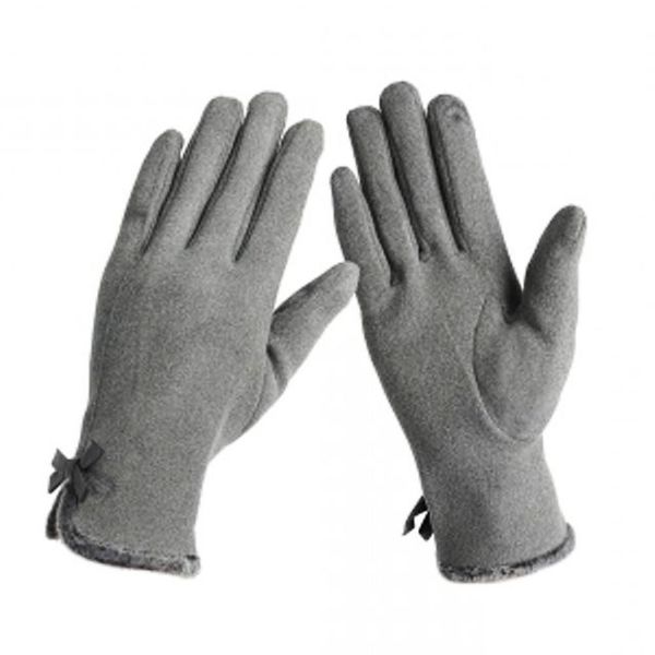 체리쉬 782WYC85 리본 터치장갑 그레이 스마트 여자 보온 장갑