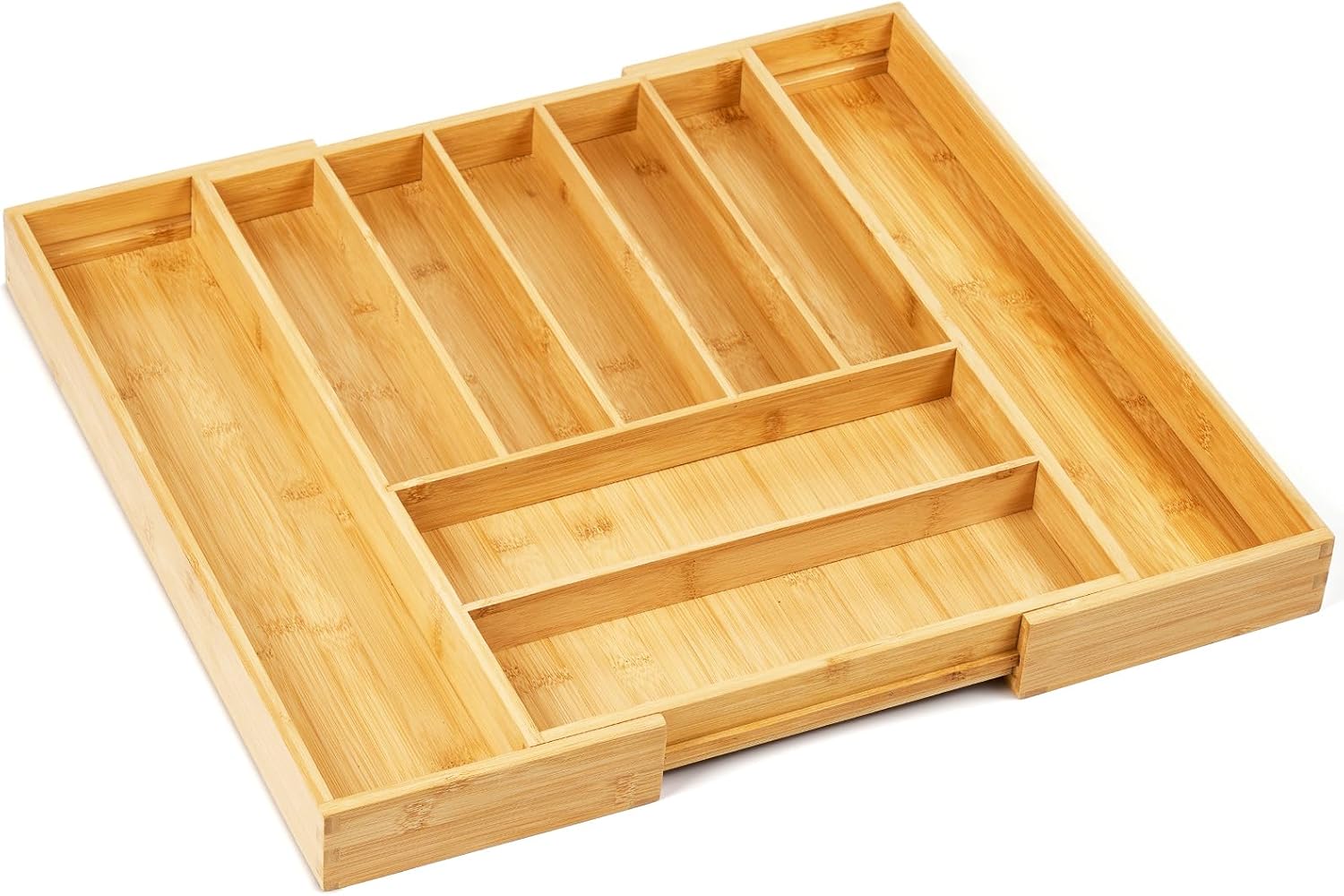 [오늘출발] 우폴라나 프리미엄 대나무 확장형 서랍 정리함 대형 조리기구용 7-9 슬롯