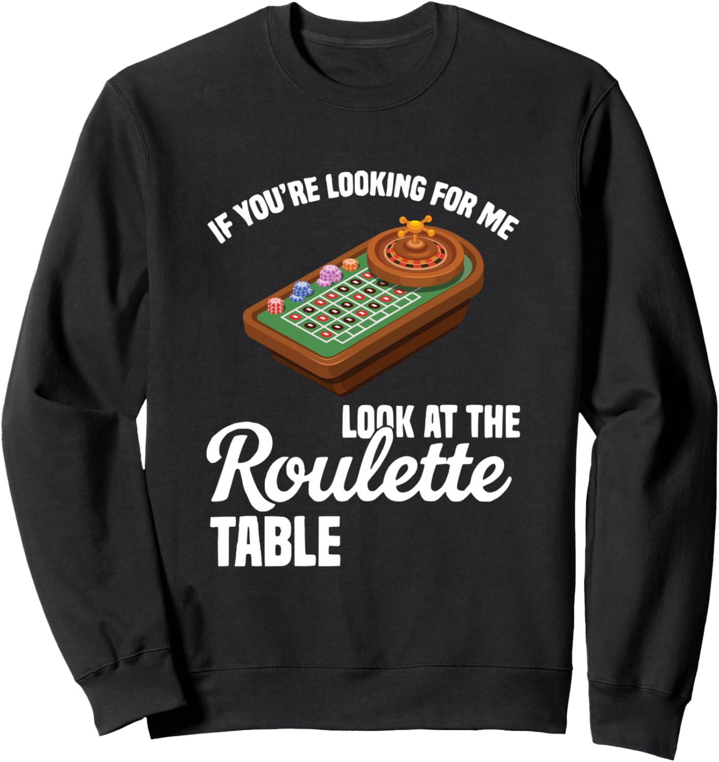 [오늘출발] 룰렛 테이블 갬블러 전략 카지노 플레이어 스웨트셔츠