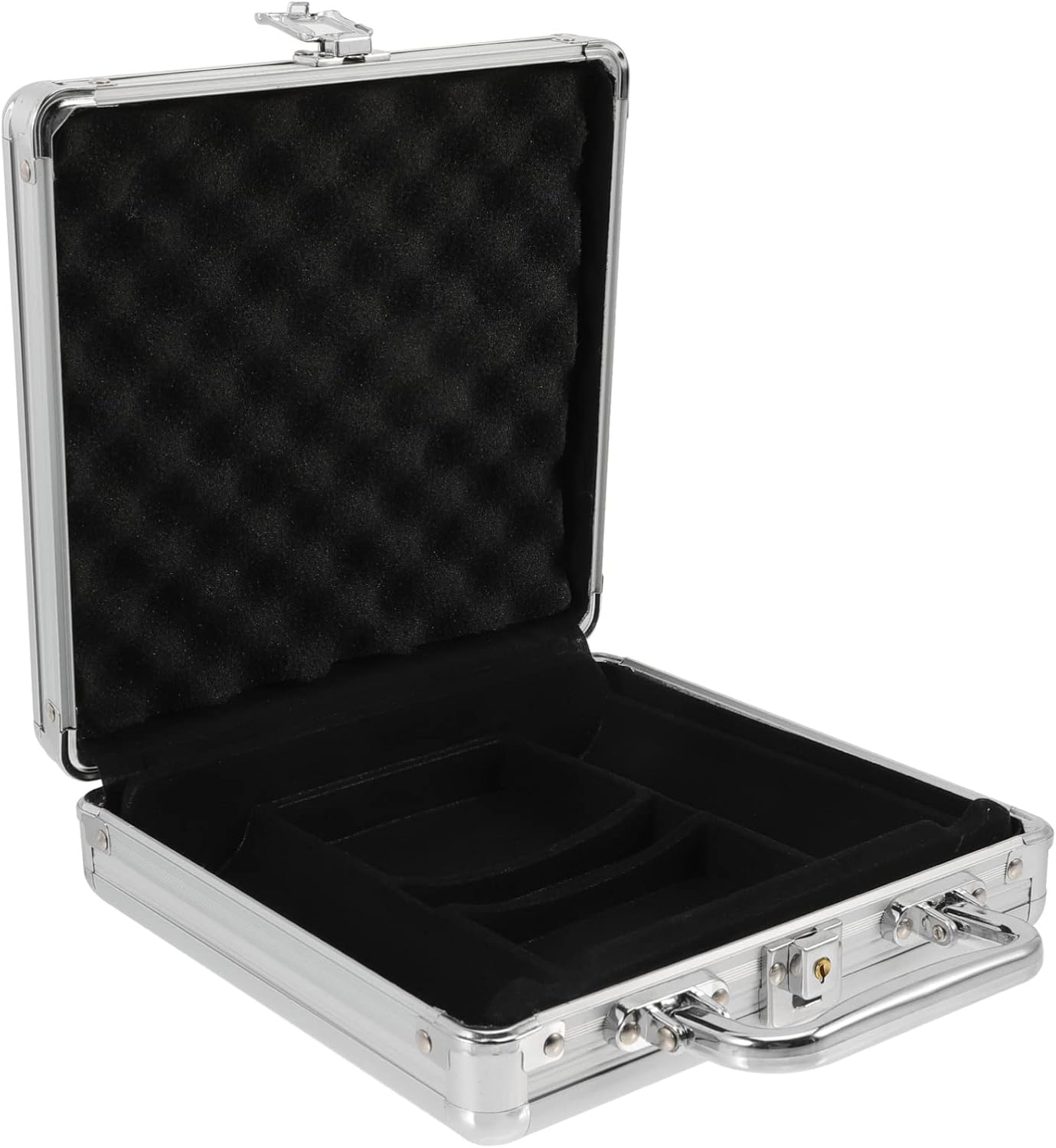 [오늘출발] 텍사스 홀덤 블랙잭 칩 정리함을 위한 핸들 9X8X2.6인치 보관함이 있는