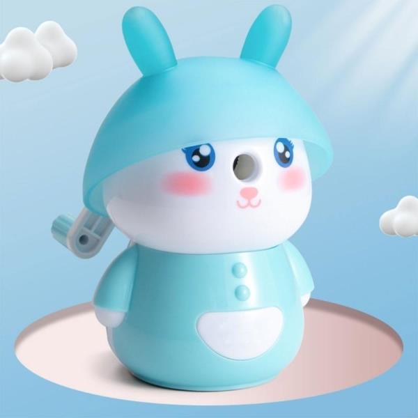 [오늘출발] C5AB 실제 수동 연필 샤프너 만화 토끼 클래스 보상 소년 학용품