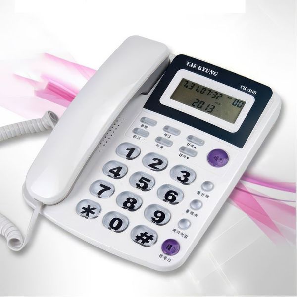 태경 862OFQ42 큰 빅버튼 CID 사무실 일반 유선 전화기 가정용 집