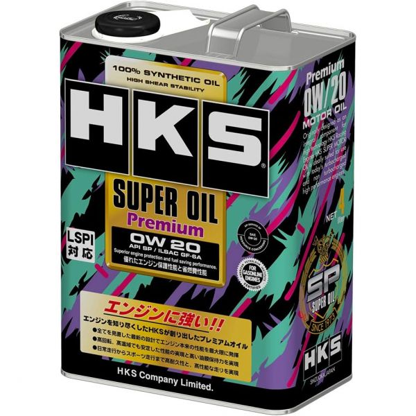 엔진오일 HKS 슈퍼 오일 프리미엄 0W-20 API SP 4리터