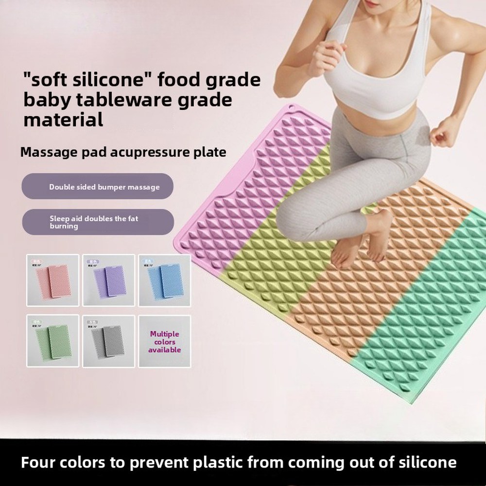 44 34cm 실리콘 지압판 조깅 발 마사지 패드 경락과 경주를 통해 발바닥 전체에 자극 실내용