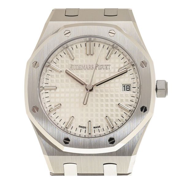 오데마 피게 로얄 오크 오토매틱 은색 다이얼 남녀공용 시계 SSPHHWJG 968674