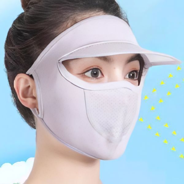 [오늘출발] 여성 자외선차단 썬캡 마스크 통기성 햇빛가리개 골프 등산 자전거 얼굴가리개 4컬러