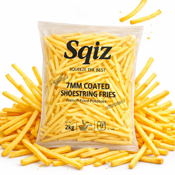 [오늘출발] 인.생.감.튀 스퀴즈 7MM 슈스트링 4KG 코팅 스킨오프 감자튀김 유명 프렌차이즈 바로 그 제품
