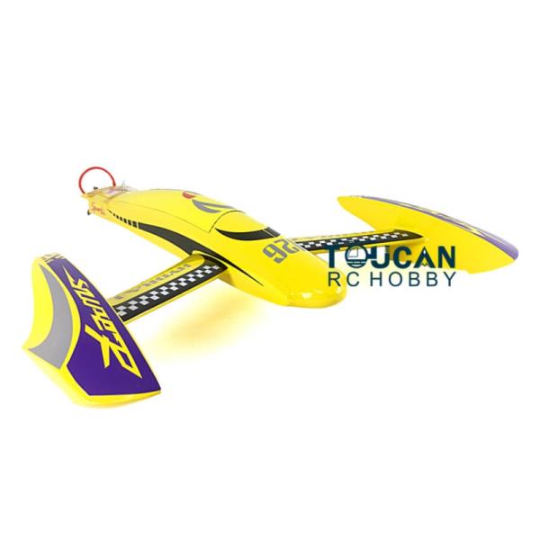 [오늘출발] DTRC Toucanhobby H660 100 KM/H 노란색 전동 경주 PNP RC 보트 모터 서보 ESC W/O 배터리