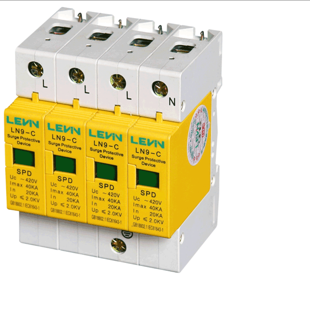 [오늘출발] 상하이 Leining LN9-C/4P 40KA 서지 보호기 서지 피뢰기