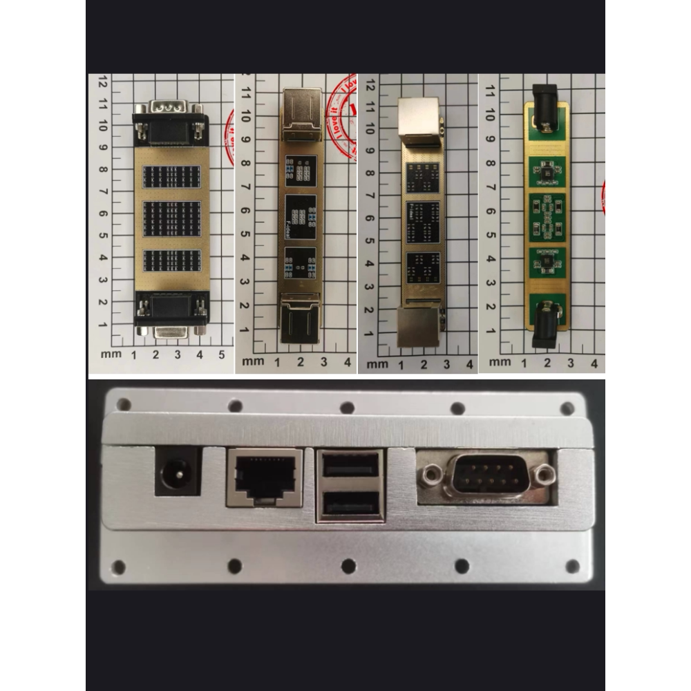 [해외] F-ideal 차폐형 박스 필터 보드 차폐형 박스 인터페이스 보드 USB DC DB9 네트워크 포트 공장 직접 판매