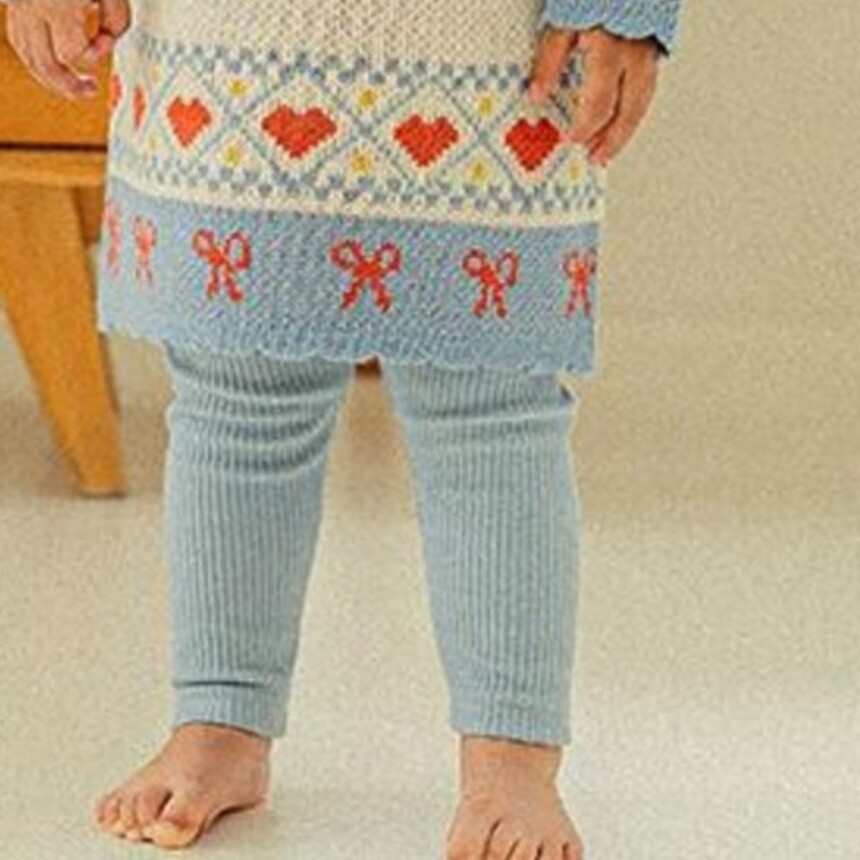 삠뽀요 유아용 챔스 골지 레깅스 OLTBL03