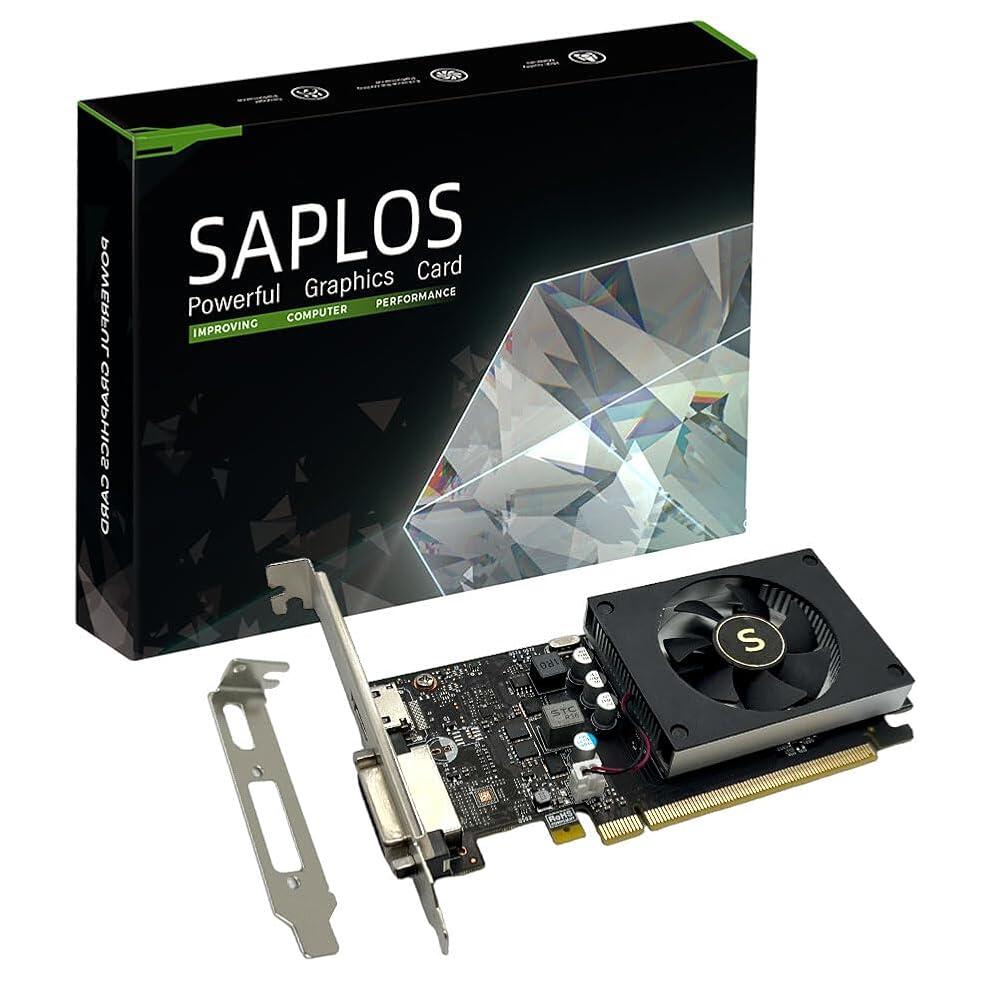 [해외] SAPLOS GT 1030 Graphics Card 4GB GDDR4 64-bit HDMI DVI Single Slot Low Profile PC Video Card Gaming