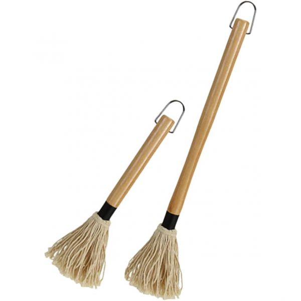 오일 브러쉬 김솔 빵브러쉬 하우소틸 2개 세트 바비큐 바스팅 브러시 고무 나무 손잡이 면 소스 대걸레 그