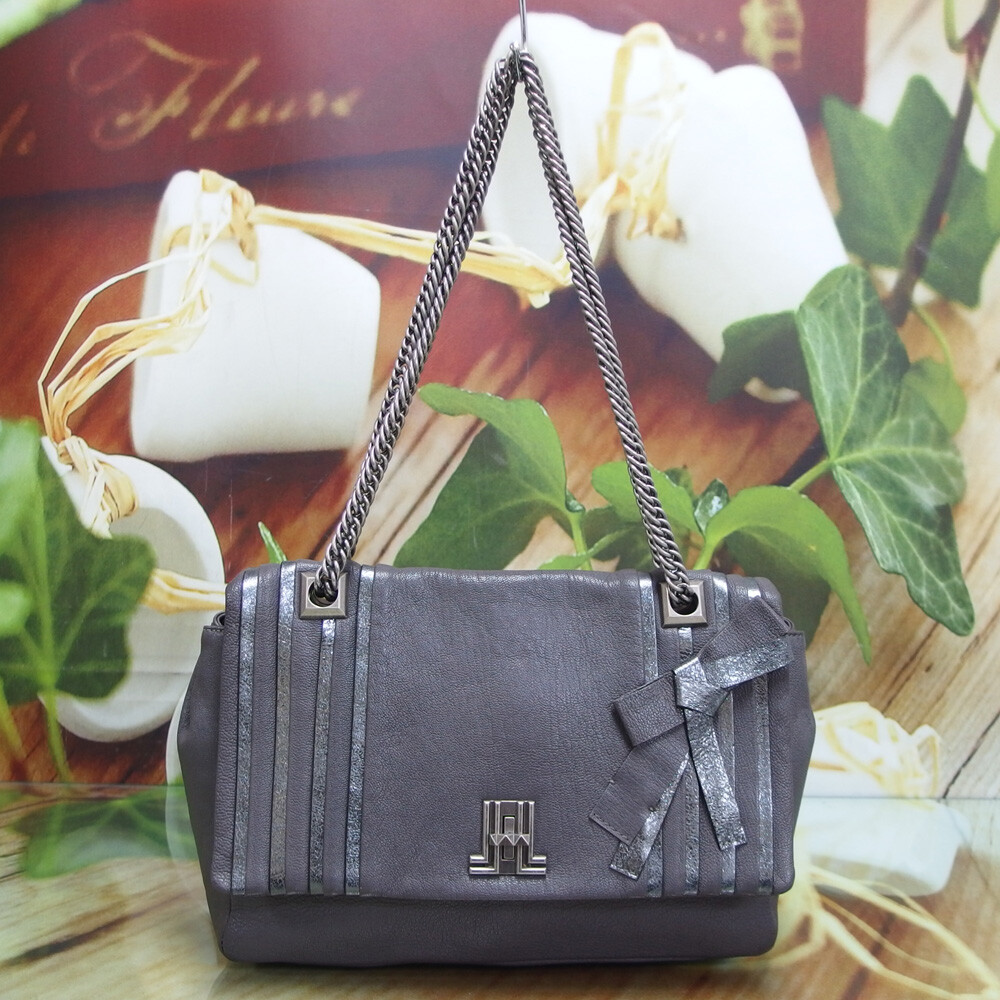 [오늘출발] [중고] [중고]랑방 구제토토 랑방 콜렉션 컬렉션 가죽 체인백 정품 중고가방 61203